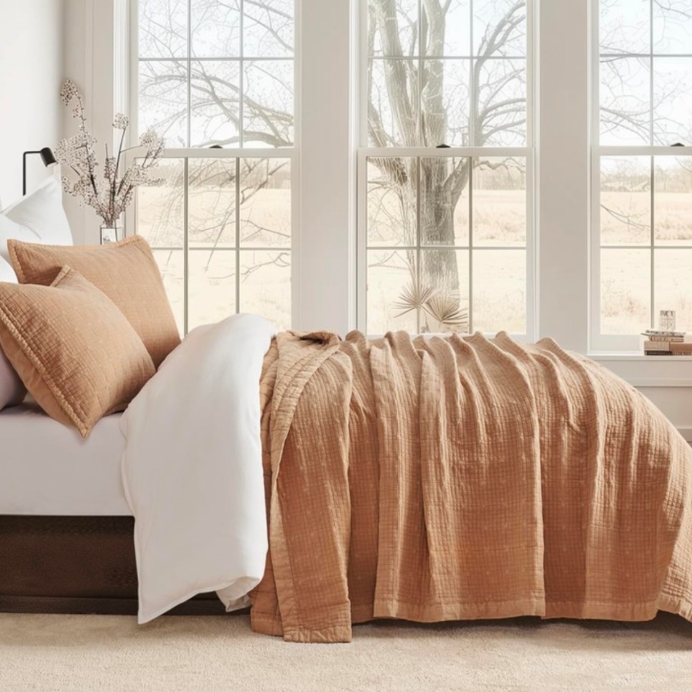 Evergrace Stonewashed Cotton Quilt Set Full/Queen Size - Picture 3 of 4